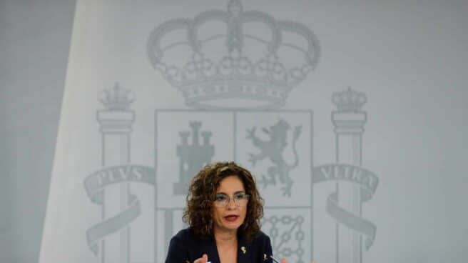 La ministra María Jesús Montero, tras el Consejo de Ministros.
