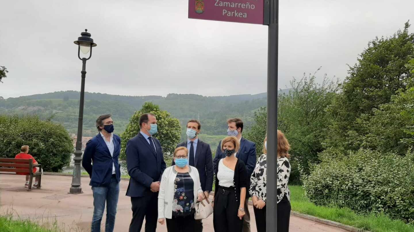 Pablo Casado, en Renteria en el homenaje a José Manuel Zamarreño.