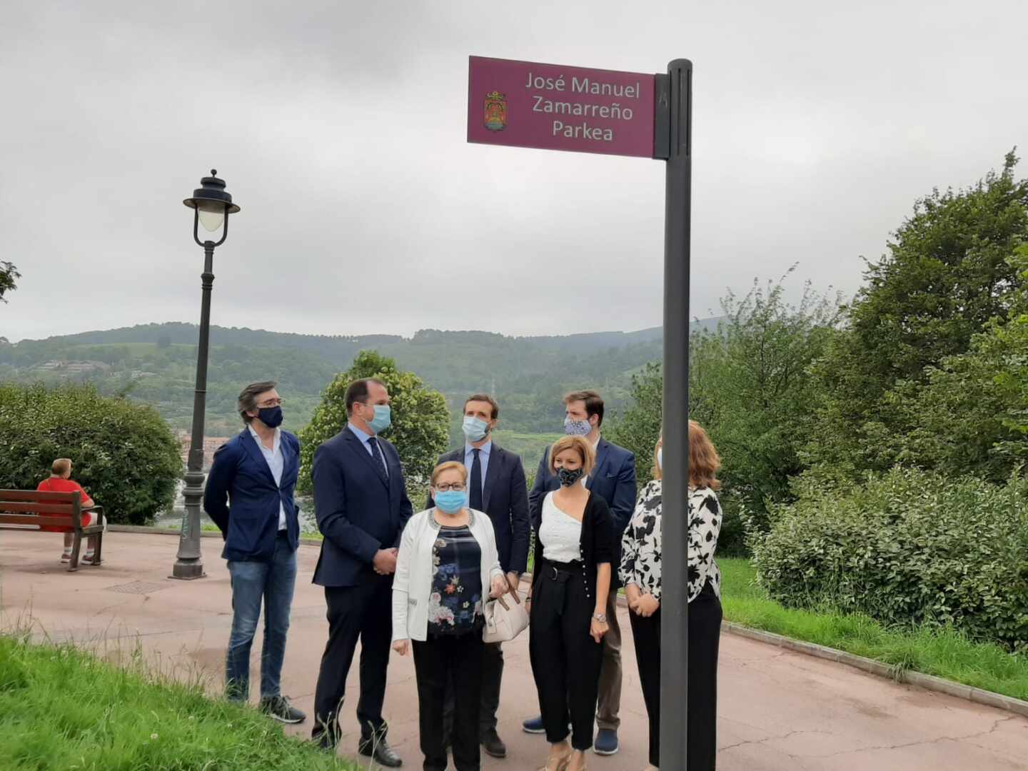 Pablo Casado, en Renteria en el homenaje a José Manuel Zamarreño.