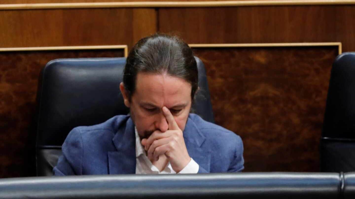 Pablo Iglesias, en el Congreso de los Diputados.