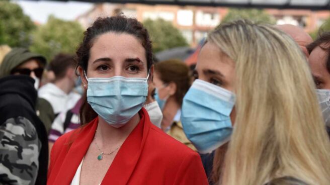 La diputada de Vox, Rocío de Meer, en el acto del viernes en Sestao.