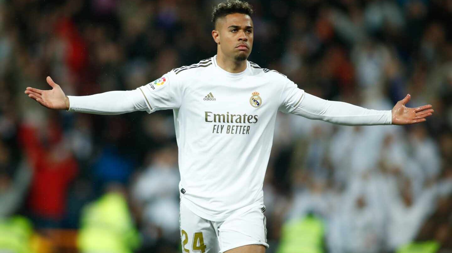 Mariano Díaz celebra el gol que marcó al Barcelona justo antes del Estado de Alarma
