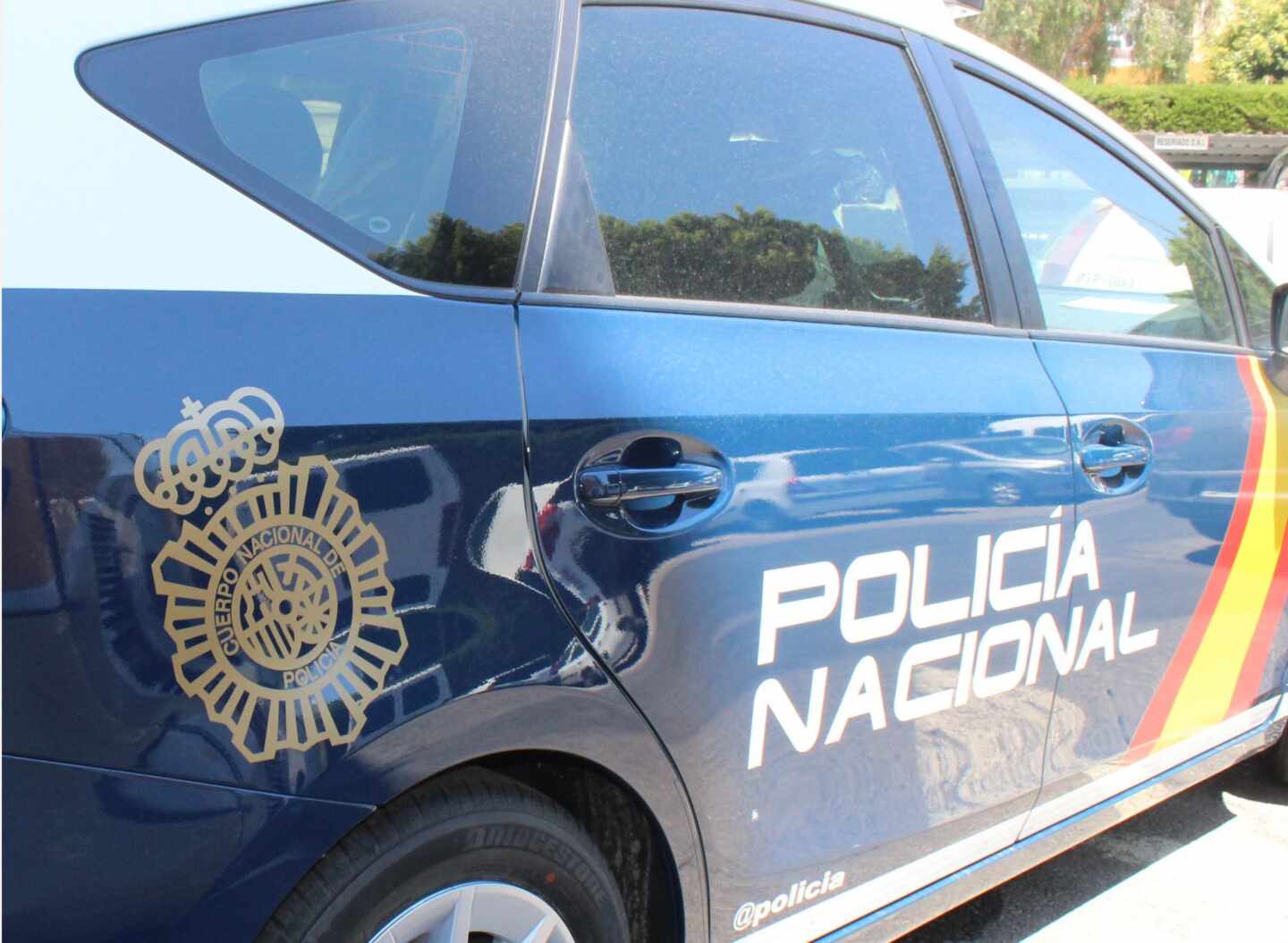 Vehículo de la Policía Nacional.