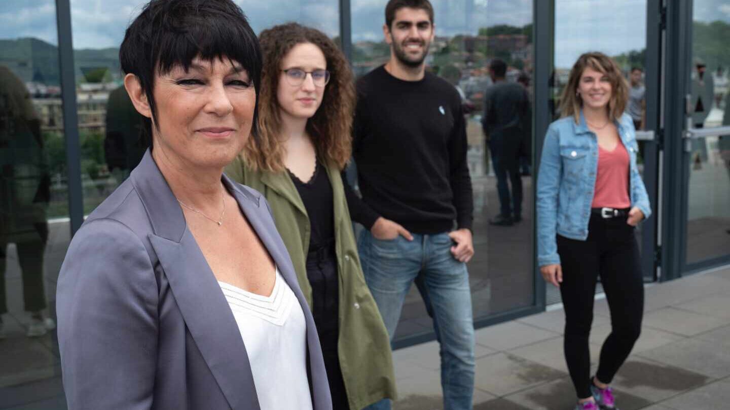 La candidata a lehendakari por EH Bildu, Maddalen Iriarte, durante la presentación de su candidatura.