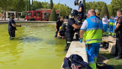 Muere un joven de 16 años succionado por una tubería de una fuente ornamental en Móstoles (Madrid)