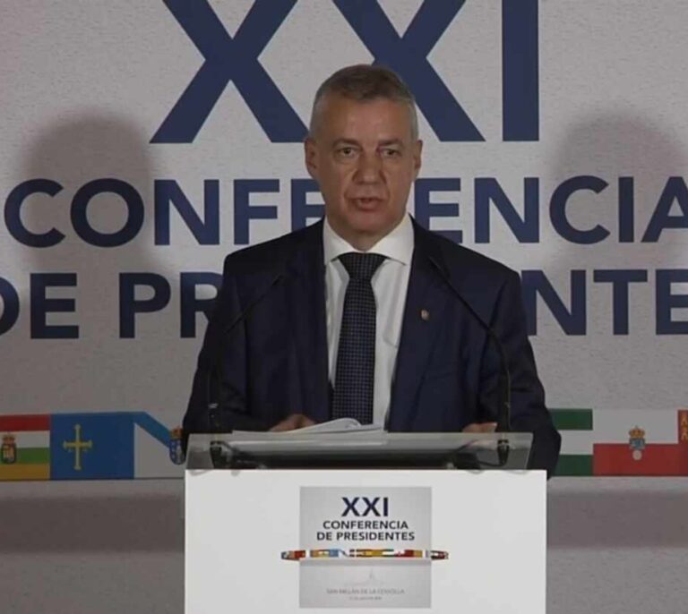 Urkullu: "No es un agravio, a nosotros no nos financia el Gobierno de España"