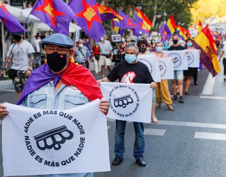 Una marcha reivindica la república en Madrid contra una monarquía "corrupta"
