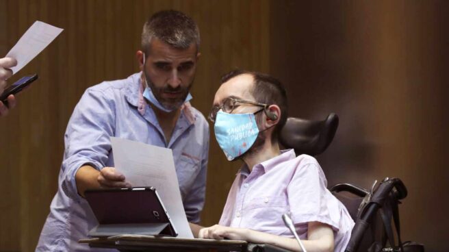 Pablo Echenique, en la Comisión por la Recostrucción Económica y Social.