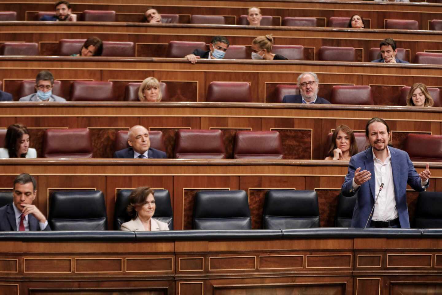 Un error en el voto de un diputado de Podemos obliga a repetir la votación del plan de reactivación económica