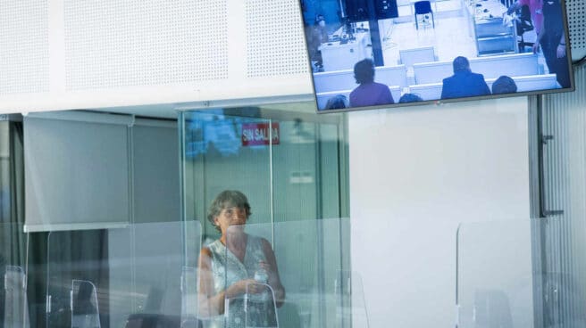 La exjefa de ETA, Soledad Iparragirre, alias 'Anboto', en la Audiencia Nacional.