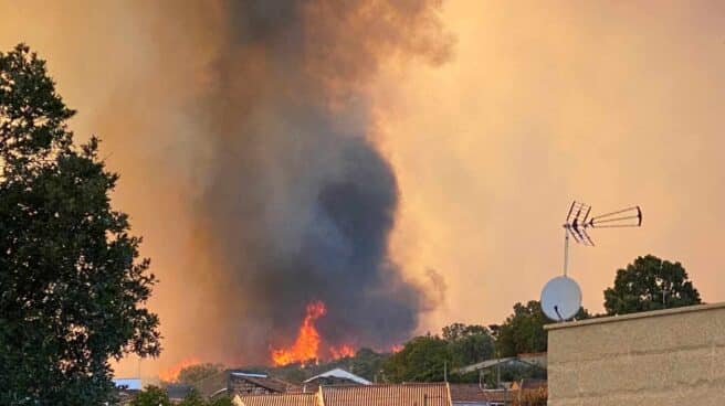 Incendio en Monterrei (Orense).