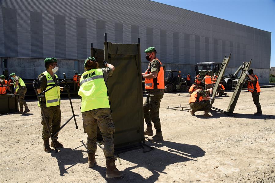 El Ejército desplaza a 30 militares a Albalate de Cinca (Huesca) para luchar contra el rebrote