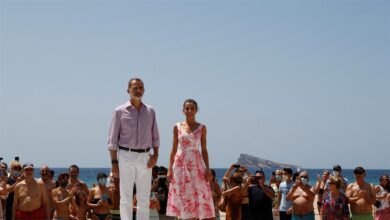 Los reyes Felipe VI y Letizia visitan Benidorm en su gira por España