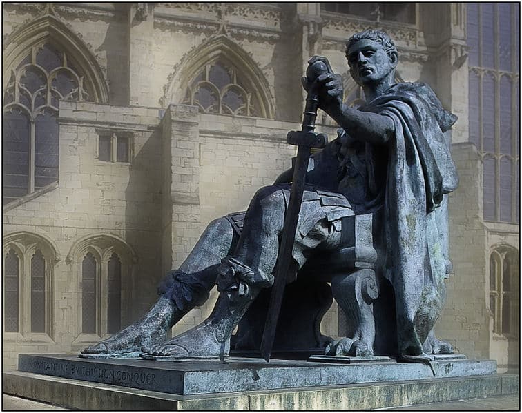 Piden retirar de York la estatua del emperador Constantino por "esclavista"