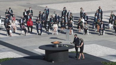 Las mejores imágenes del homenaje de Estado a las víctimas del coronavirus