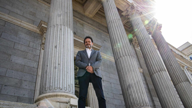 Edmundo Bal, en la escalinata del Congreso de los diputados