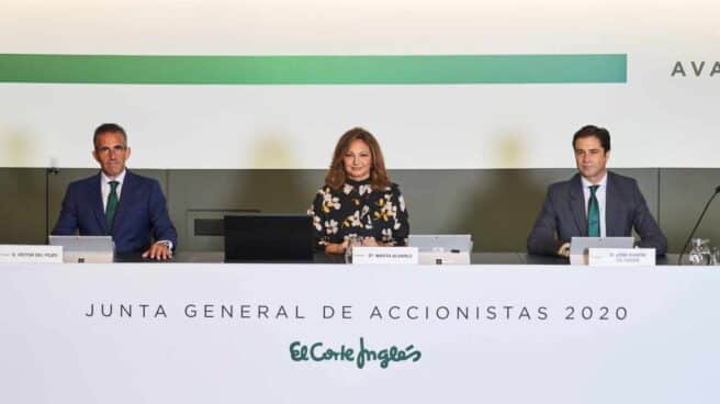 Junta de El Corte Inglés: Víctor del Pozo, Marta Álvarez y José Ramón de Hoces.