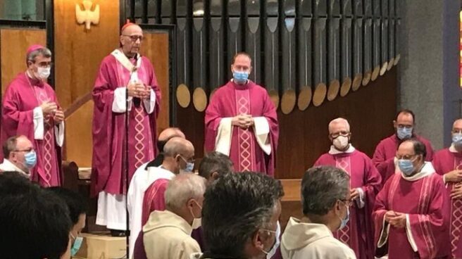 El cardenal Omella, en la misa de la Sagrada Familia.