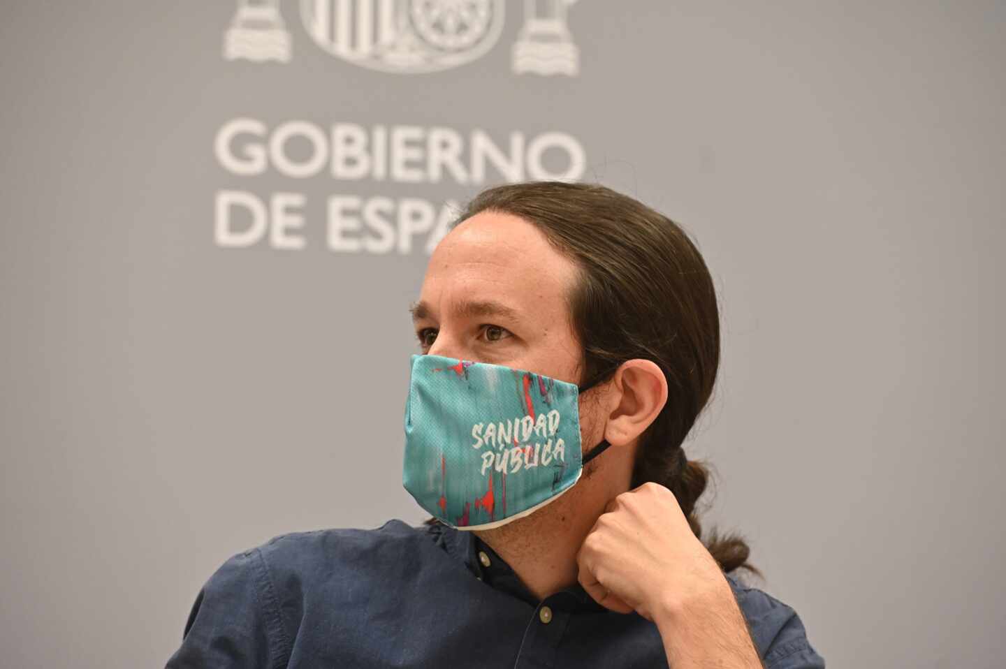 Pablo Iglesias en el acto 'Samuradipen' en reconocimiento a las víctimas del pueblo gitano.