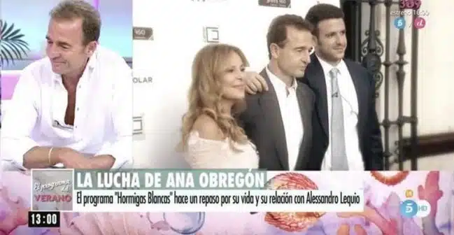 Alessandro Lequio se rompe en directo al recordar a su hijo y Ana Obregón