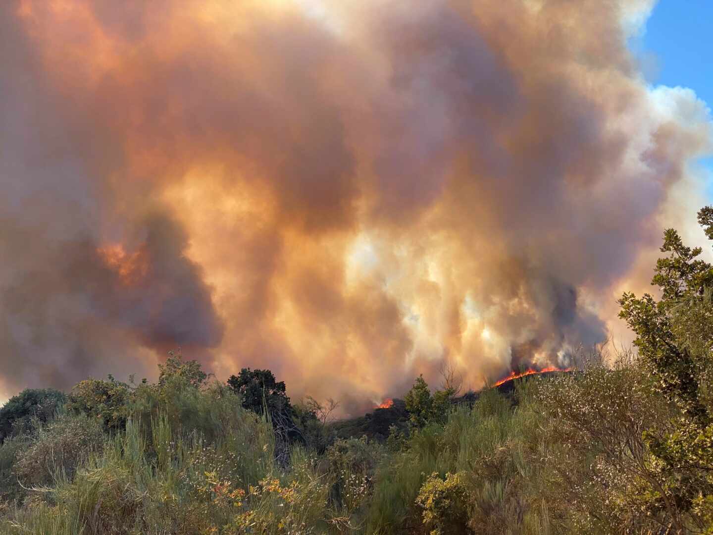 Así extingue el Ejército el incendio de Galicia