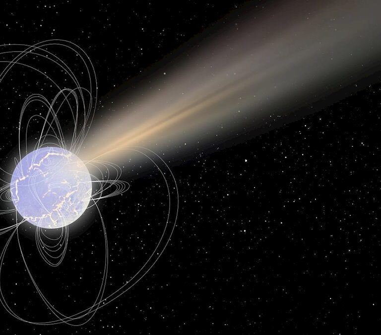 Una estrella muerta emite una mezcla de radiación inédita