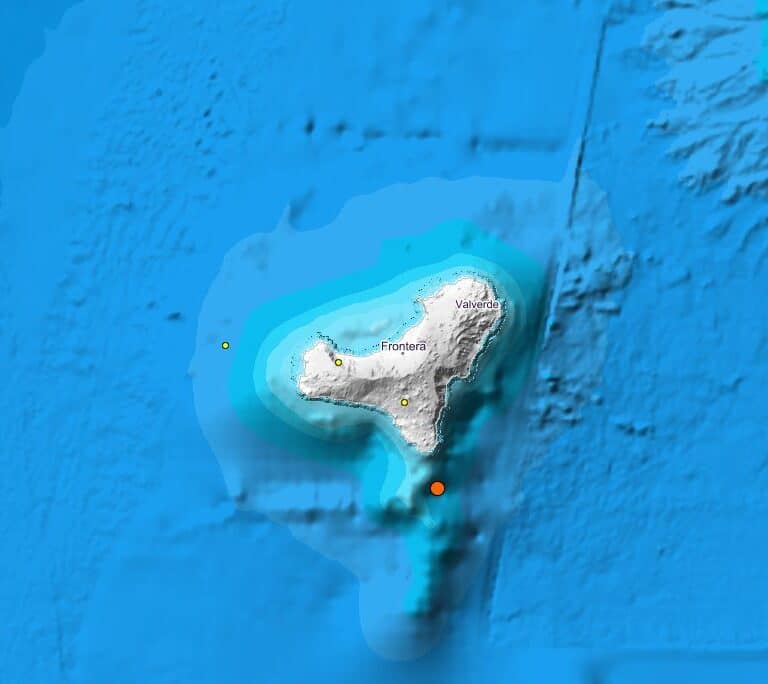 Registrado un terremoto de 3,9 de magnitud al sur de El Hierro