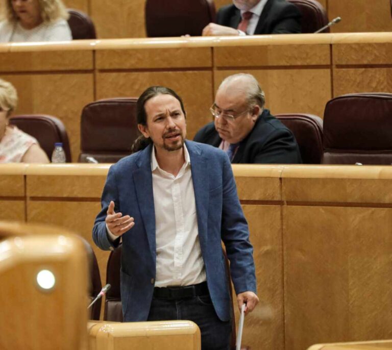 Iglesias les dice a los senadores del PP que muchos "estarían en la cárcel" si les hubieran investigado