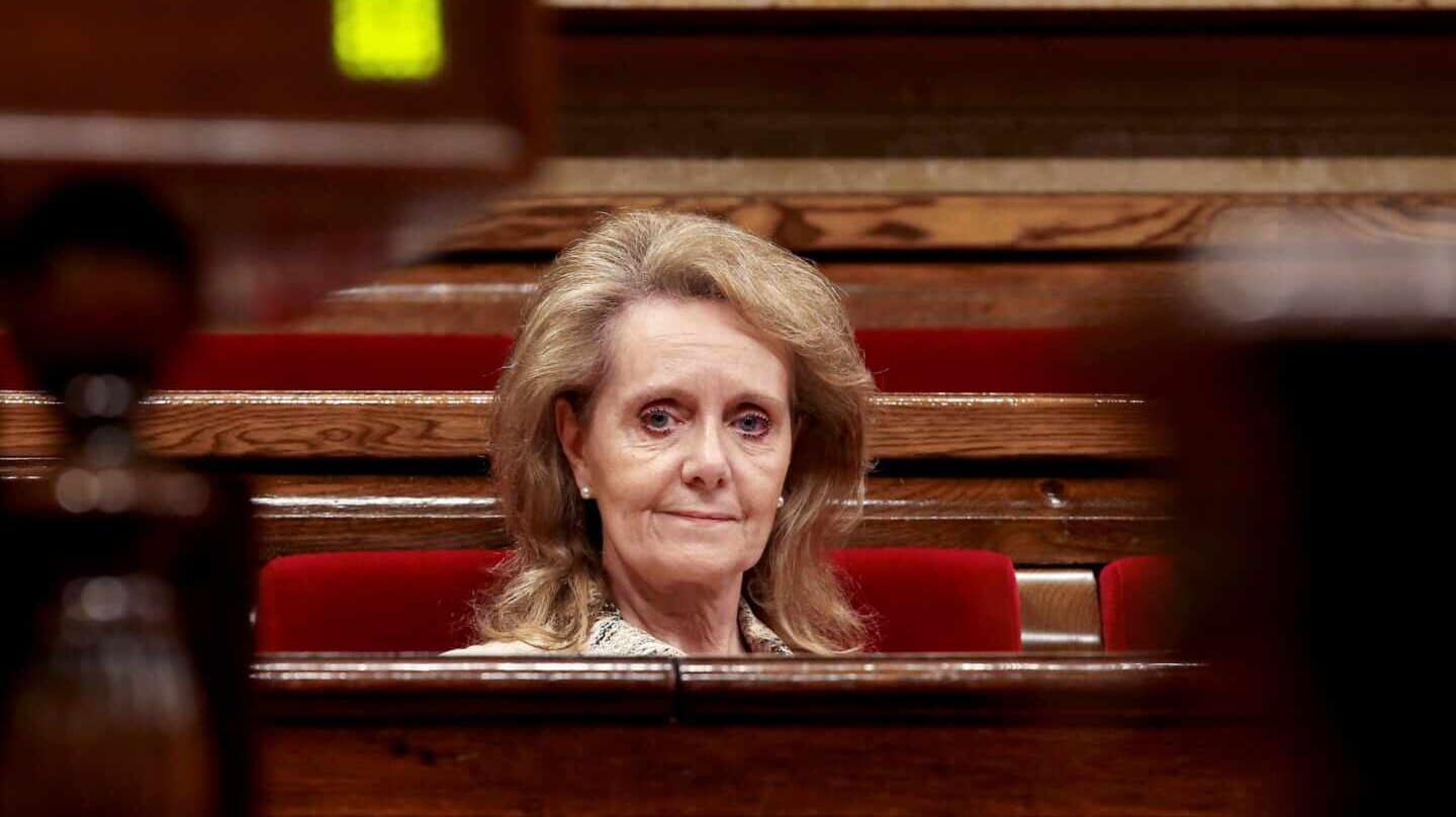 La consejera de Cultura de la Generalitat, Mariàngela Vilallonga, en el Parlament.