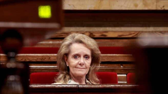 La consejera de Cultura de la Generalitat, Mariàngela Vilallonga, en el Parlament.