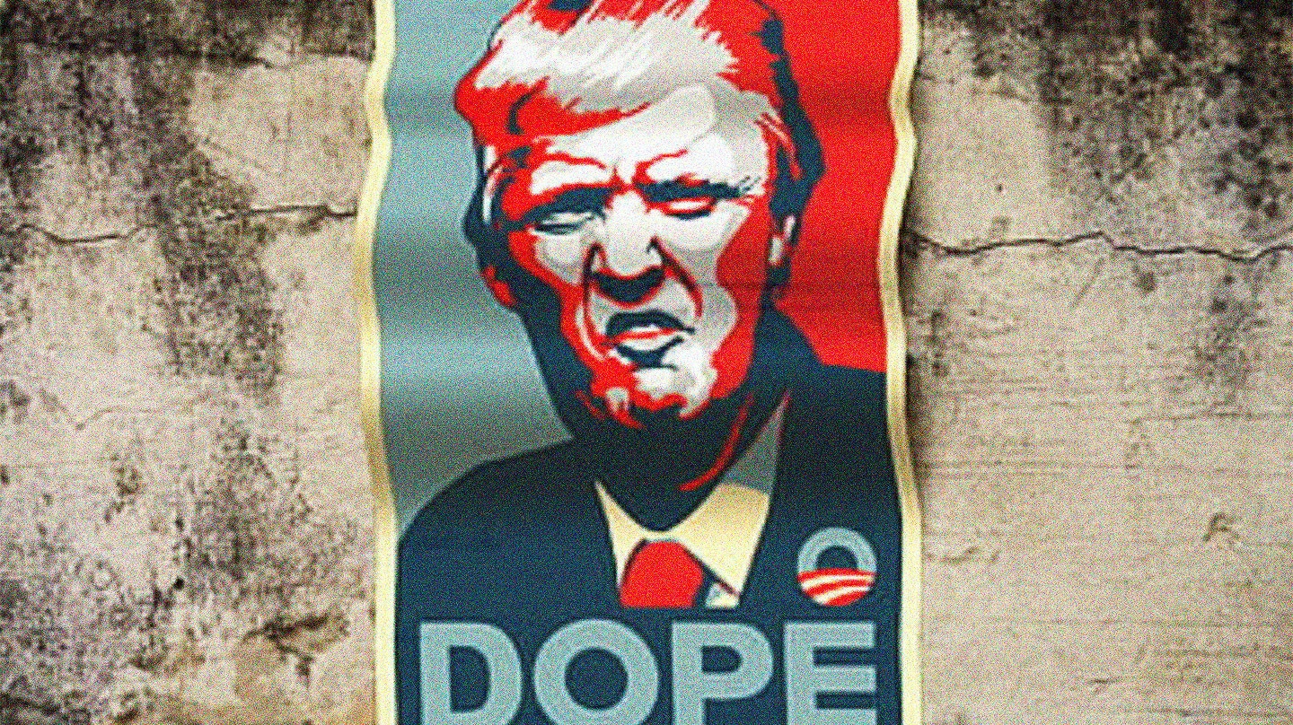 Donald Trump-póster-Obama