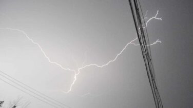 Casi 400 rayos durante la tormenta de este miércoles en Extremadura