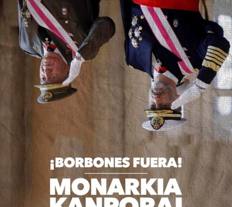 Bildu y Podemos convocan actos contra la monarquía en Euskadi