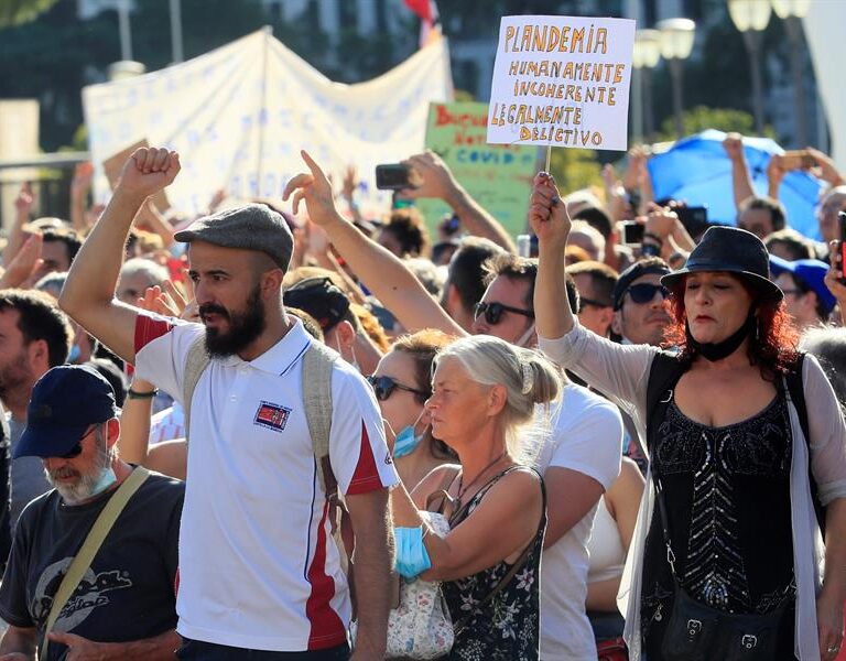 La Delegación del Gobierno en Madrid investigará la concentración contra las mascarillas