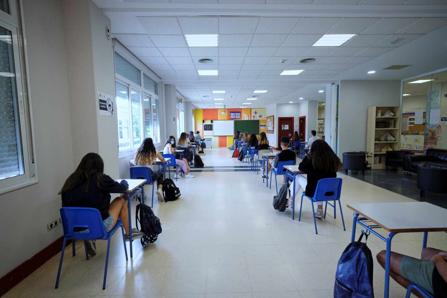 Alumnos de 2º de Bachillerato del Colegio Alameda de Osuna.