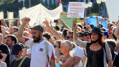 Los identificados en la manifestación antimascarillas se enfrentarán a multas de hasta 30.000 euros