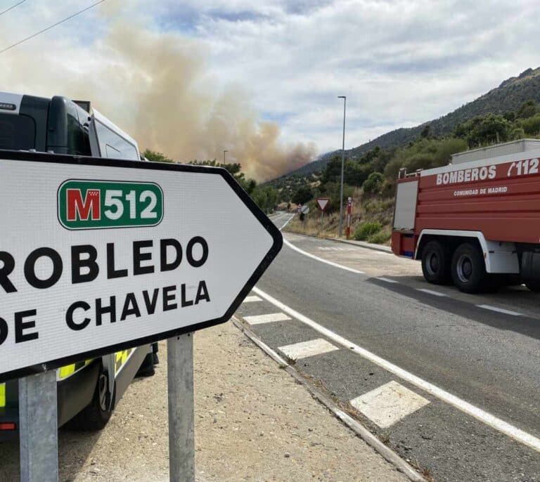 Madrid pide ayuda del Ejército por un incendio en Robledo de Chavela