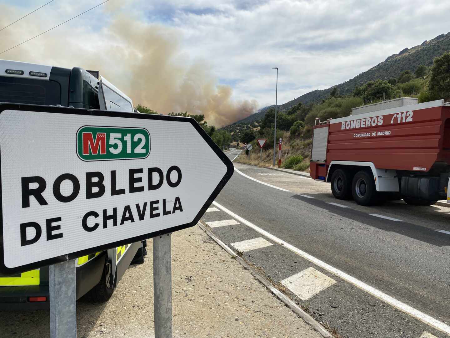 Madrid pide ayuda del Ejército por un incendio en Robledo de Chavela