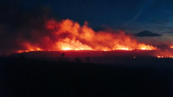 Incendio en Lober de Aliste (Zamora)