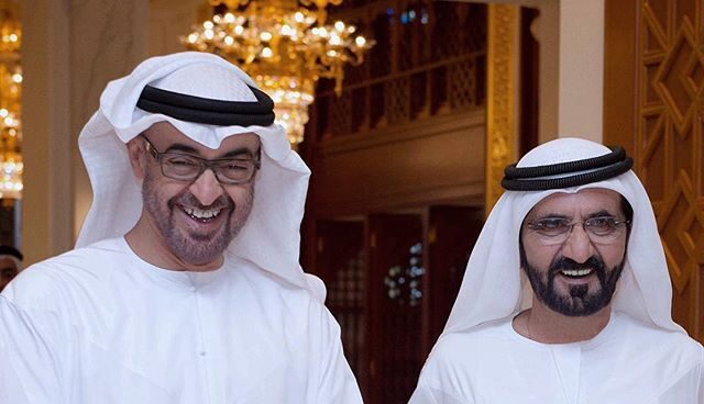 Mohamed bin Zayed-Mohamed bin Rashid al Maktum Emires-Emiratos Arabes Unidos-Juan Carlos