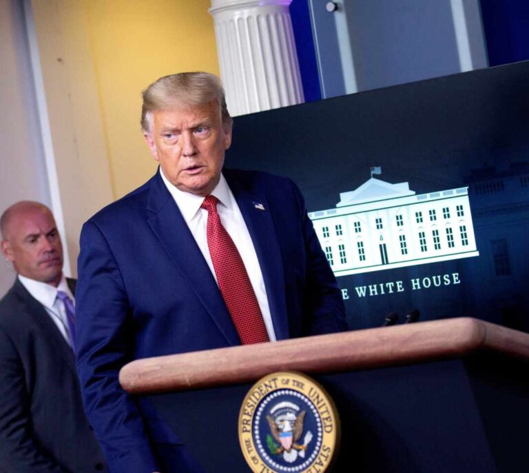 Trump interrumpe una rueda de prensa por un tiroteo cerca de la Casa Blanca