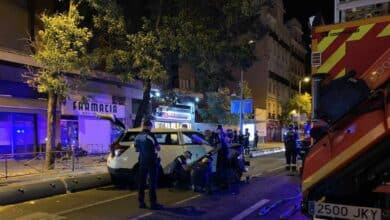 Atropello múltiple de un taxi en una terraza de Madrid: una muerta y siete heridos