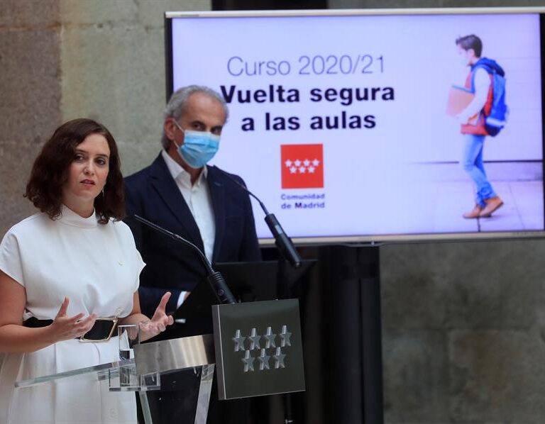 Madrid dice que el Gobierno intentó frenar el anuncio de la 'vuelta al cole' de Ayuso