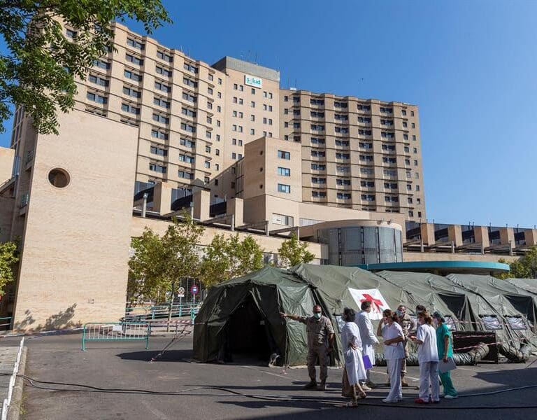 Sólo Aragón, Madrid y el País Vasco se acercan al 10% de pacientes Covid en sus hospitales