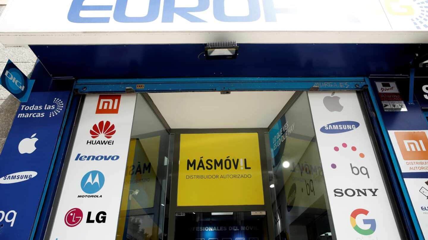 Tienda de telefonía en que se comercializan tarifas de MásMóvil y de Digi.