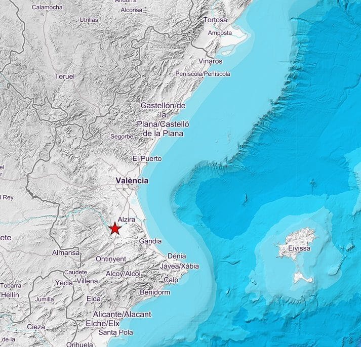 Dos terremotos de mangnitud 3 afectan a Gavarda y Massalavés (Valencia)