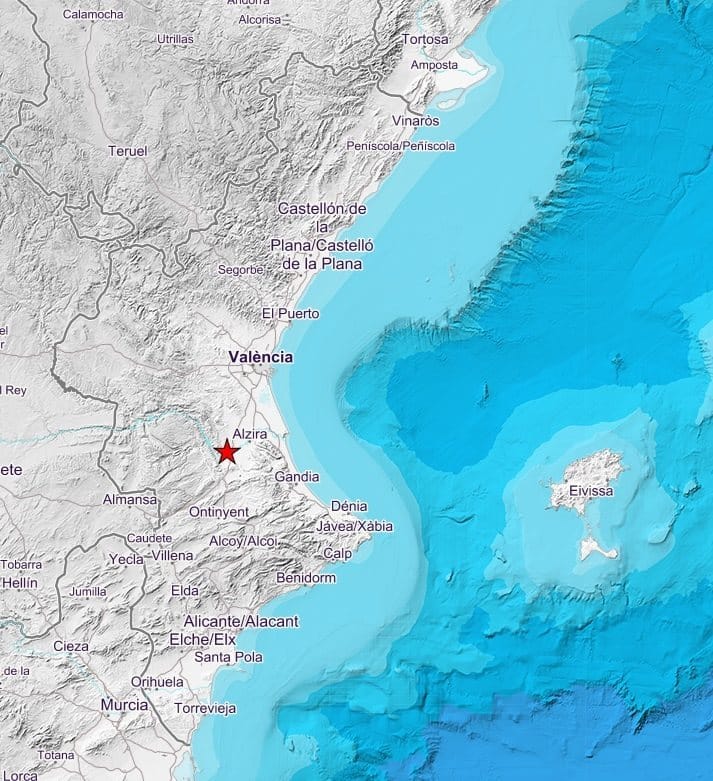 Dos terremotos de mangnitud 3 afectan a Gavarda y Massalavés (Valencia)