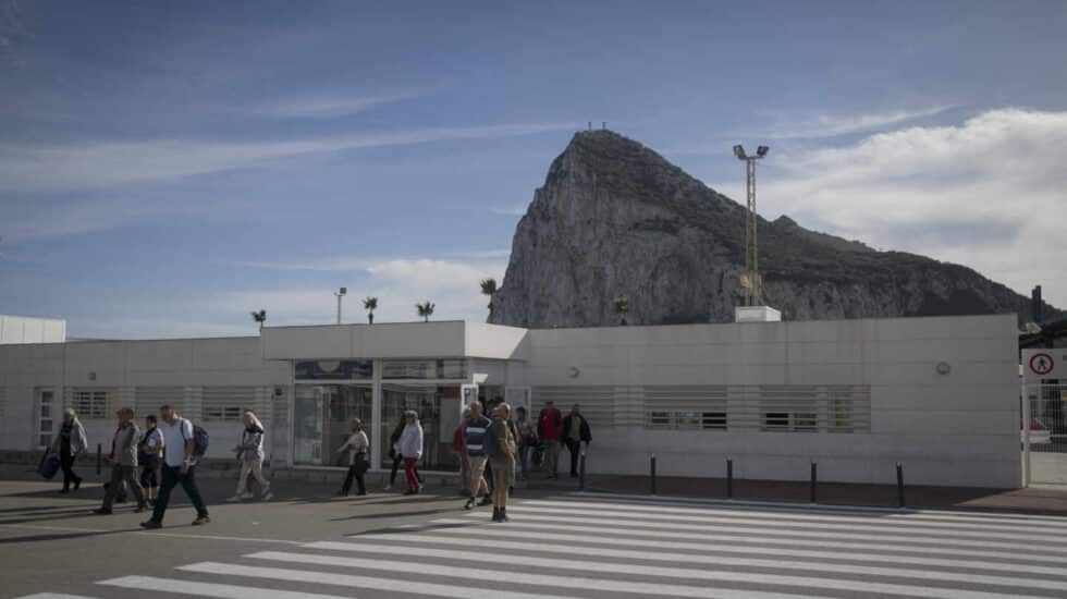 Paso de aduana del paso entre Gibraltar y La Línea de la Concepción, Cádiz.