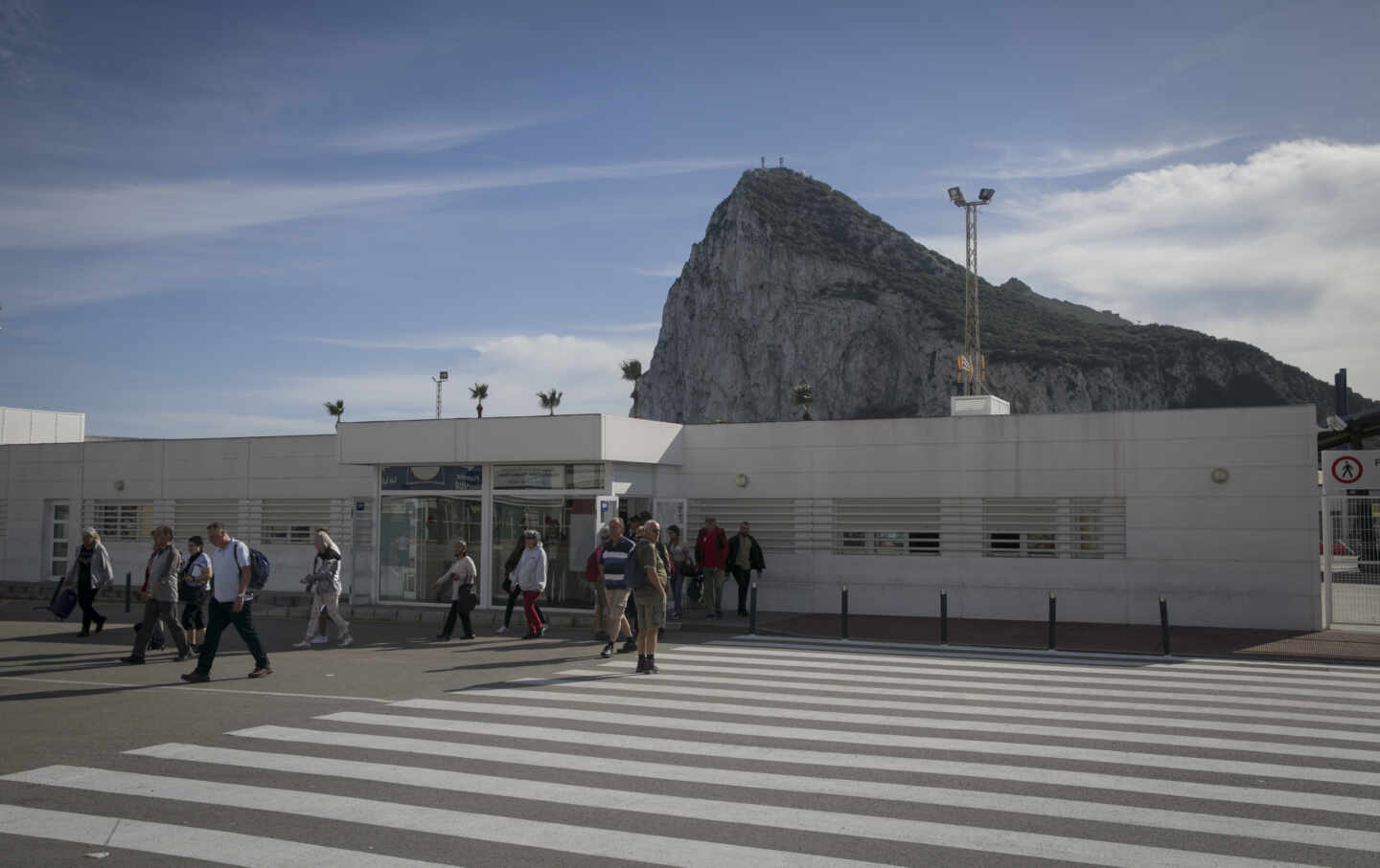 Paso de aduana del paso entre Gibraltar y La Línea de la Concepción, Cádiz.