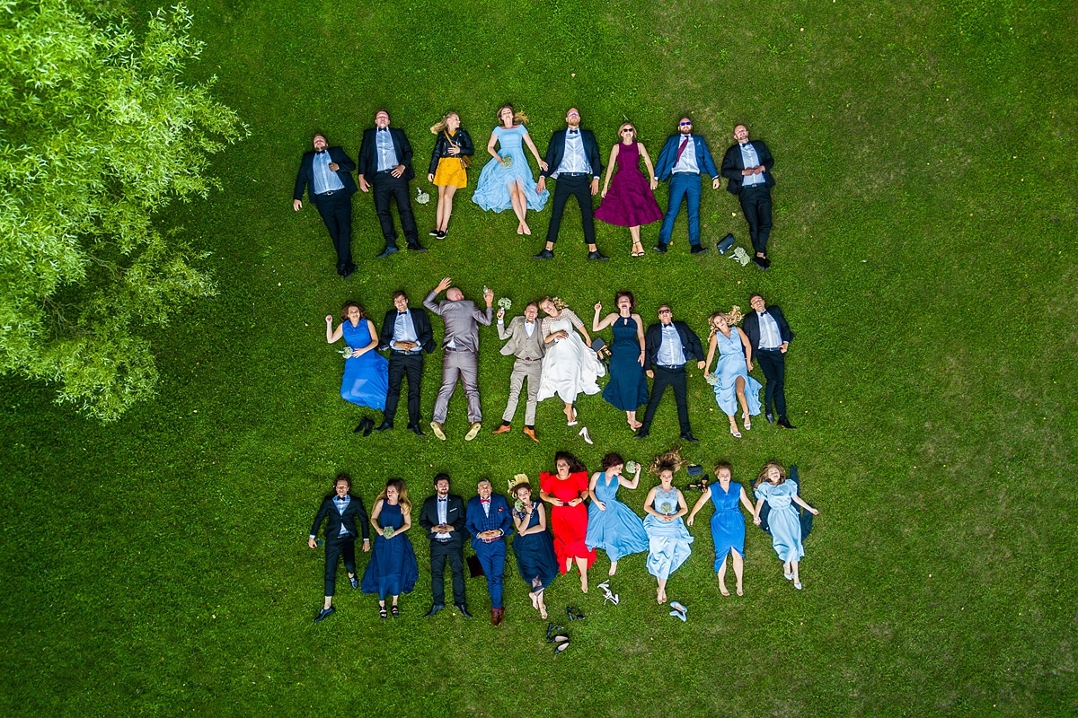 foto boda con dron